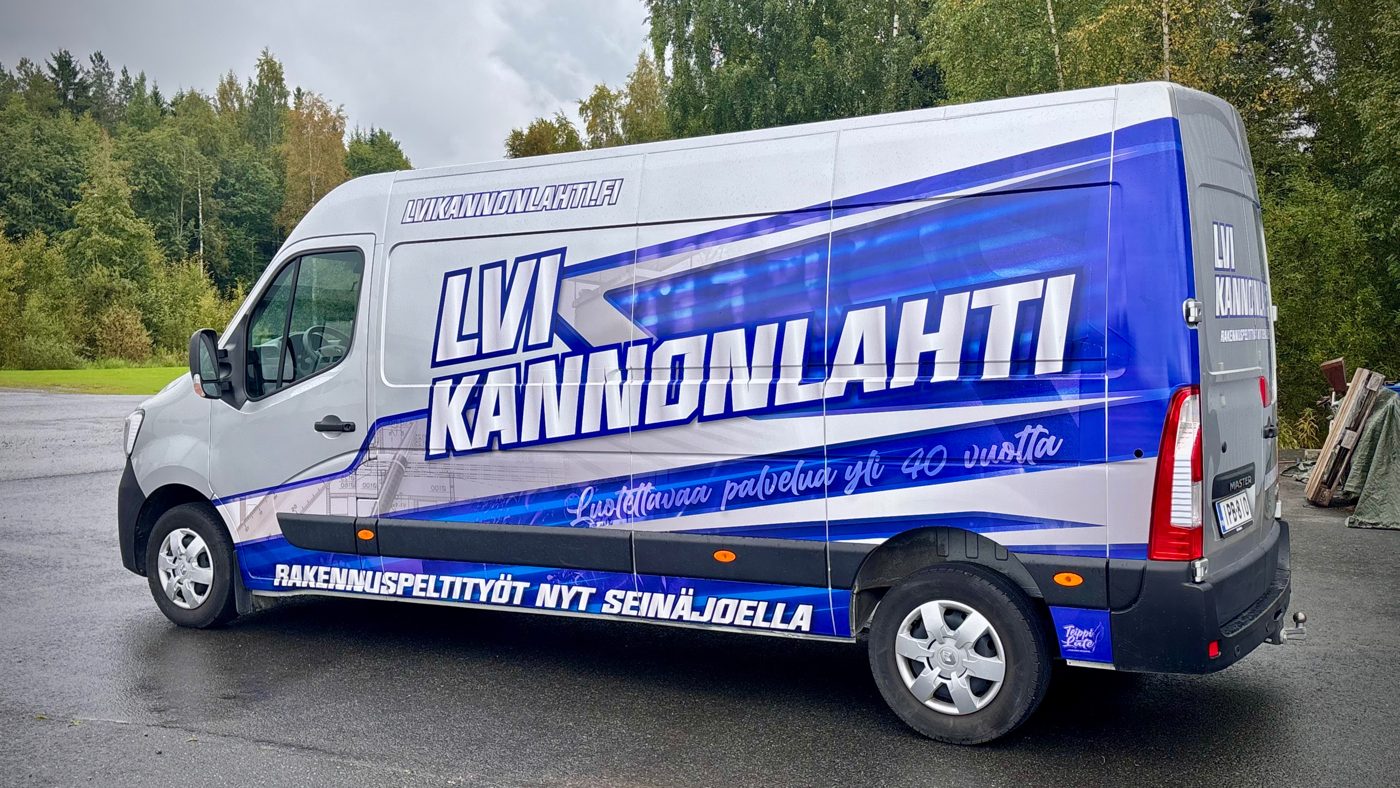 Teipattu pakettiauto